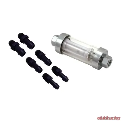Spectre Premium Clearview Fuel Filter (Incl. 1/4in. / 5/16in. / 3/8in. Barb Fittings) - 2369