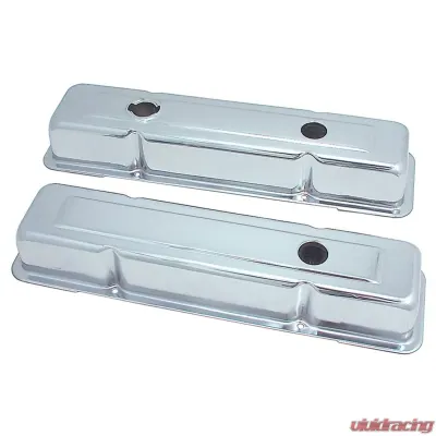 Spectre SB Chevy OEM Valve Cover Set - Chrome - 5258