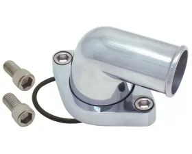 Spectre Chevy 90 Degree Swivel Water Neck - Polished Aluminum