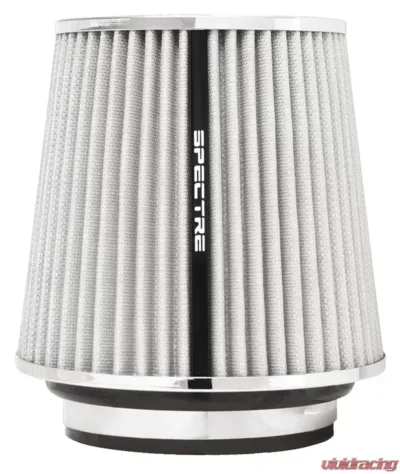 Spectre Adjustable Conical Air Filter 5-1/2in. Tall (Fits 3in. / 3-1/2in. / 4in. Tubes) - White - 8138