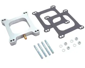 Spectre Carburetor Spacer - 1in. Open w/Tube Aluminum