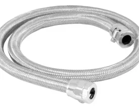 Spectre Stainless Steel Flex Fuel Line 3/8in. ID - 3ft. w/Chrome Clamps