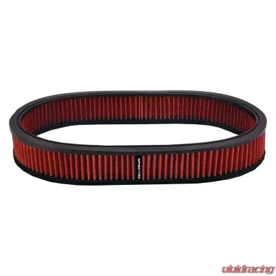 Spectre Air Filter Oval 12in. x 2in. - Red - HPR4808