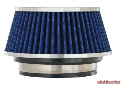 Spectre Adjustable Conical Air Filter 2-1/2in. Tall (Fits 3in. / 3-1/2in. / 4in. Tubes) - Blue - 8166