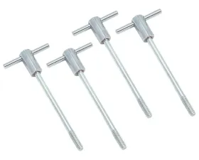 Spectre Chevy Center Bolt Valve Cover Bolt Set T-Bar - Chrome 4 Pack