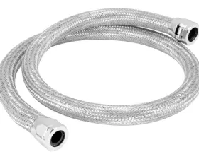 Spectre Stainless Steel Flex Heater Hose Kit 5/8in. Diameter - 4ft. Chrome