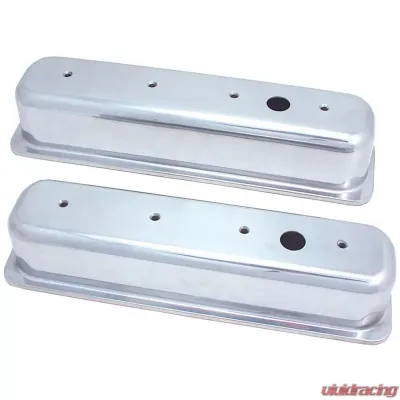 Spectre SB Chevy Center Bolt Tall Valve Cover Set - Polished Aluminum - 5017