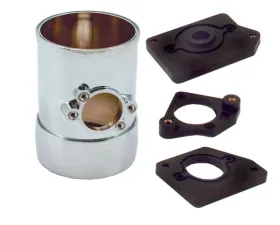 Spectre Air Flow Sensor Mount 3in. w/Collar - Chrome
