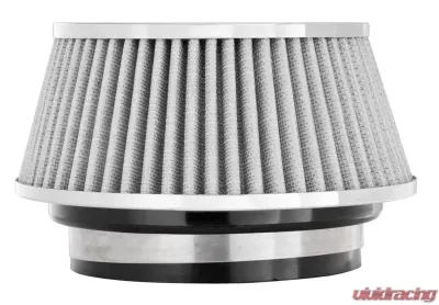 Spectre Adjustable Conical Air Filter 2-1/2in. Tall (Fits 3in. / 3-1/2in. / 4in. Tubes) - White - 8168