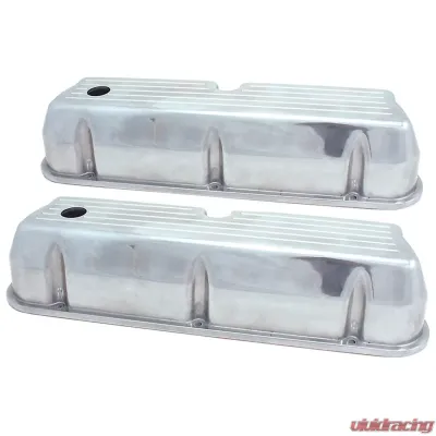 Spectre SB Ford Tall Ball Milled Valve Cover Set - Polished Aluminum - 5019