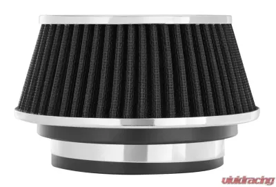 Spectre Adjustable Conical Air Filter 2-1/2in. Tall (Fits 3in. / 3-1/2in. / 4in. Tubes) - Black - 8161