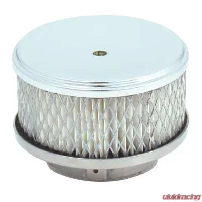 Spectre Air Cleaner 4in. x 2in. Chrome - Paper - 4790