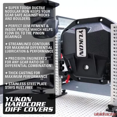 Yukon Gear & Axle Hardcore Differential Cover for GM 9.5" & 9.76" Rear Differentials - YHCC-GM9.5-12B