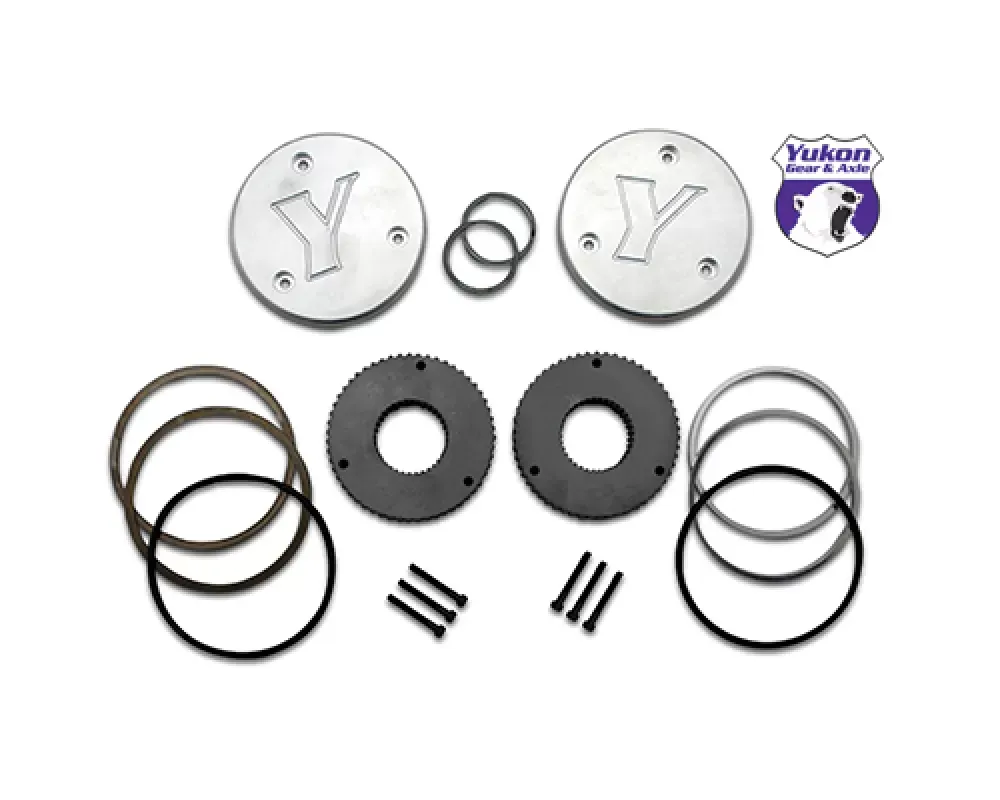 Yukon Gear & Axle Yukon Hardcore Drive Flange Kit For Dana 44 19 Spline Outer Stubs Non-Engraved Caps - YHC50008