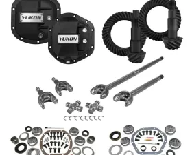 Yukon Gear & Axle Stage 3 Re-Gear Kit for Jeep Wrangler 2007-2017, 24 Spl, Includes Covers/Axles