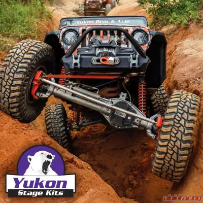 Yukon Gear & Axle Stage 3 Re-Gear Kit for 2007-2018 Jeep Wrangler, 24 Spl, Includes Covers/Axles - YGK015STG3