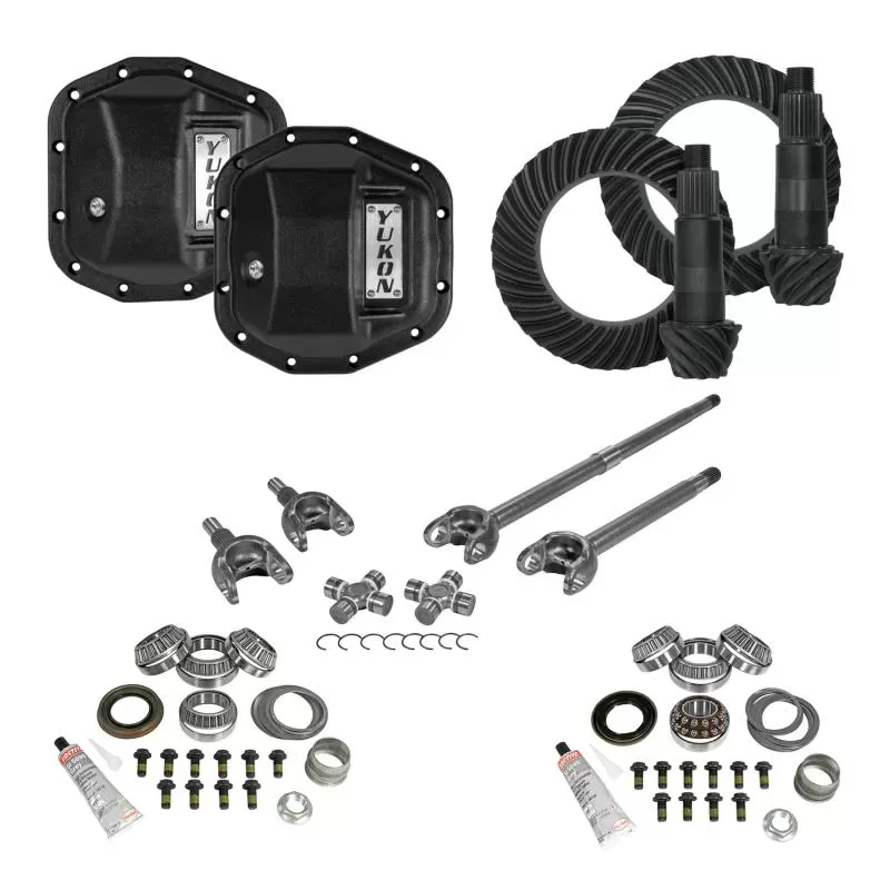 Yukon Gear Stage 3 Re-Gear Kit Upgrades Front & Rear Diffs, 28 Spl, Incl Covers/Fr Axles Jeep - YGK065STG3