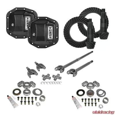 Yukon Gear & Axle Stage 3 Re-Gear Kit for Jeep Wrangler 2018-2022, 24 Spl, Incl Covers & Fr Axles - YGK072STG3