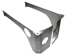 EVO Manufacturing Jeep JK Rear Rockskin Corners 4 Door 2007-2018 Wrangler JK Unlimited Raw Steel