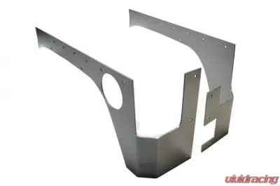 EVO Manufacturing Jeep JK Rear Rockskin Corners 4 Door 2007-2018 Wrangler JK Unlimited Raw Steel OE Tail Lights - EVO-1070-4DOE