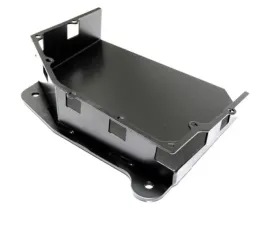 EVO Manufacturing Jeep JK 3.8L Transmission Skid Plate 2007-2011 Wrangler JK Auto Black Powdercoat