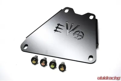 EVO Manufacturing Jeep JK 3.8L Skid Connection 2007-2011 Wrangler JK Black Powdercoat - EVO-1103B