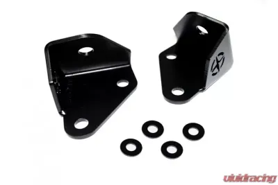 EVO Manufacturing Jeep JK A Pillar Light Mount 2007-2018 Wrangler JK Black Powdercoat Pair - EVO-1125B