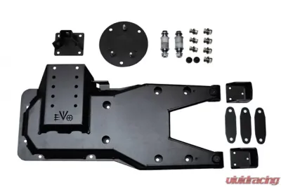 EVO Manufacturing Jeep JK Pro Series Hinged Gate Carrier 2007-2018 Wrangler JK Raw - EVO-1162