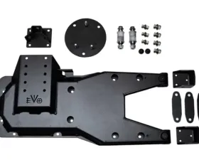 EVO Manufacturing Jeep JK Pro Series Hinged Gate Carrier 2007-2018 Wrangler JK Black