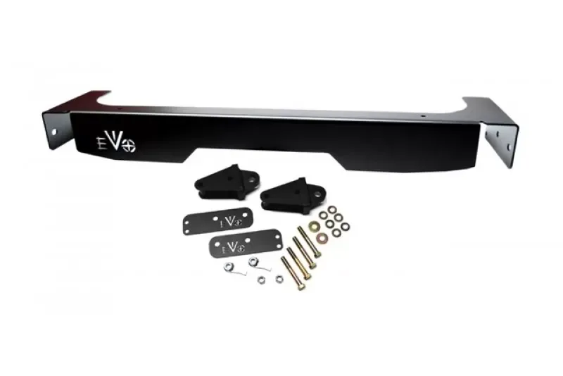 Jeep JK Rear Steel Black Fascia and Rear D-Ring Mount Combo 07-18 Wrangler JK EVO Manufacturing - EVO-208B