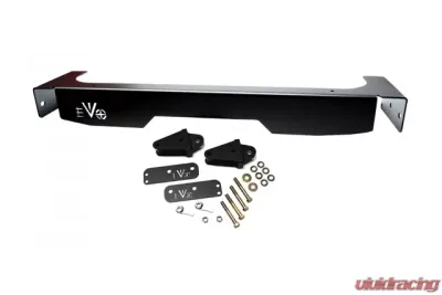 Jeep JK Rear Steel Black Fascia and Rear D-Ring Mount Combo 07-18 Wrangler JK EVO Manufacturing - EVO-208B
