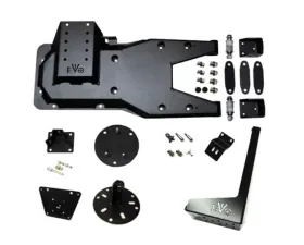Jeep JK Hinged Gate Carrier With Jack And License/Rotopax Mount 07-18 Wrangler JK EVO Manufacturing
