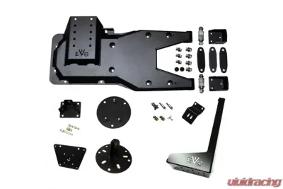 Jeep JK Hinged Gate Carrier With Jack And License/Rotopax Mount 07-18 Wrangler JK EVO Manufacturing - EVO-233