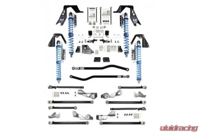 Jeep JLU High Clearance Pro Long Arm NV2514 with Compression Adjusters Plus Black EVO Mfg - EVO-242BAP