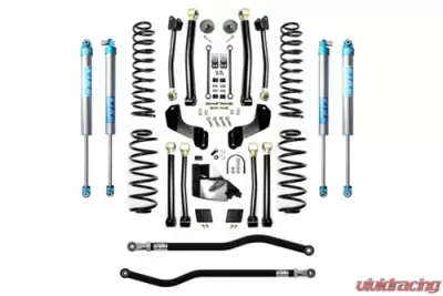 EVO Manufacturing Jeep Wrangler JL 3.5"Inch Enforcer Overland Lift Stage 4 Plus w/ EVO SPEC King 2.0 Shocks - EVO-3014S4PK2