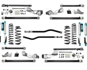 Jeep JLU 2.5 Inch Long Arm High Clearance Plus 18-Pres Wrangler JLU with EVO SPEC King 2.5 Shocks EVO Mfg