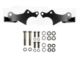 EVO Manufacturing Jeep JL Protek Front Shock Relocation Brackets Black 2018-Present Wrangler JL