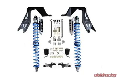 Jeep JL NV2514 Front Bolt-on Coilover Kit 18-Pres Wrangler JL 2/4 Door w/ Comp Adjuster Black EVO Manufacturing - EVO-3028BA
