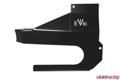 EVO Manufacturing Jeep JL 3.6L Protek Exhaust Loop Skid 2018-Present Wrangler JL Black - EVO-3040B