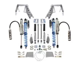 EVO Manufacturing EVO MFG Jeep Wrangler JL/Gladiator Front Double Throwdown, Coilover/Bypass/Airbump (Black) Spicer D60S