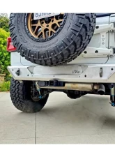 EVO Manufacturing Jeep JL Rear Bumper For 2018-Present Wrangler JL Aluminum W/ D Ring Shackles EVO                                     - EVO-3111AL - Image 2