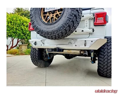 EVO Manufacturing Jeep JL Rear Bumper For 2018-Present Wrangler JL Aluminum W/ D Ring Shackles EVO - EVO-3111AL