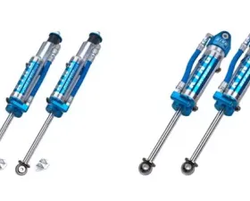 EVO Manufacturing JEEP JK'spec 2.5 Reservoir 3.0-5.0 Inch Lift Front Bolt-in Shock with Comp Adjuster 2007-2018 Wrangler JK Pair