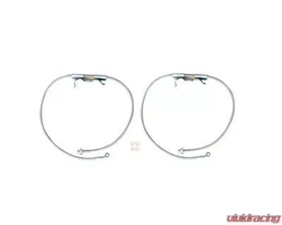 EVO Manufacturing Jeep Wrangler JL and JT Gladiator Front Brakeline Pair D44 for 2-5 Inch Lift - EVO-600132
