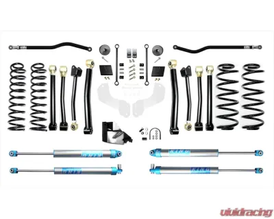 EVO Manufacturing 4.5" Eco Diesel Enforcer Lift Stage 4 Plus With Spec King 2.0 Shocks Jeep Wrangler JL|JLU 2018-2020 - EVO-3054S4DPK2
