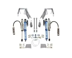 EVO Manufacturing Mfg Front Double Throwdown, Coilover/Bypass Black Spicer D60 Jeep Wrangler JL/ Gladiator JT 2020
