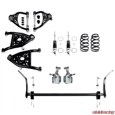 Detroit Speed Speed Kit 2 Front Suspension Kit with Splined Sway Bar Single Adjustable Shocks 1967 A-Body BBC - 031346-SDS