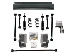 Detroit Speed QUADRALink Suspension Kit w/o Axle Brackets 1967-69 Camaro/Firebird Double Adj Shocks w/Remote