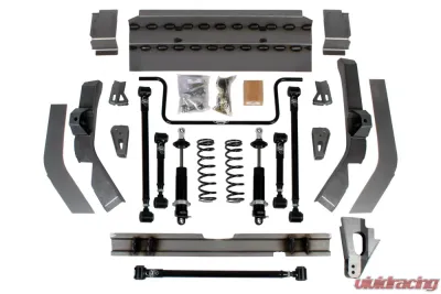 Detroit Speed QUADRALink Suspension Kit w/o Axle Brackets 1962-67 Chevy II Double Adj Shocks - 041709-DDS