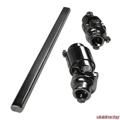 Detroit Speed Intermediate Shaft w/v.r.(Polished Stainless Steel) Ididit Column 3/4 Inch-36 column output shaft - 092524PDS